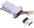 D-Sub-Adapter, RJ45-Buchse - D-Sub-Buchse, 9-polig